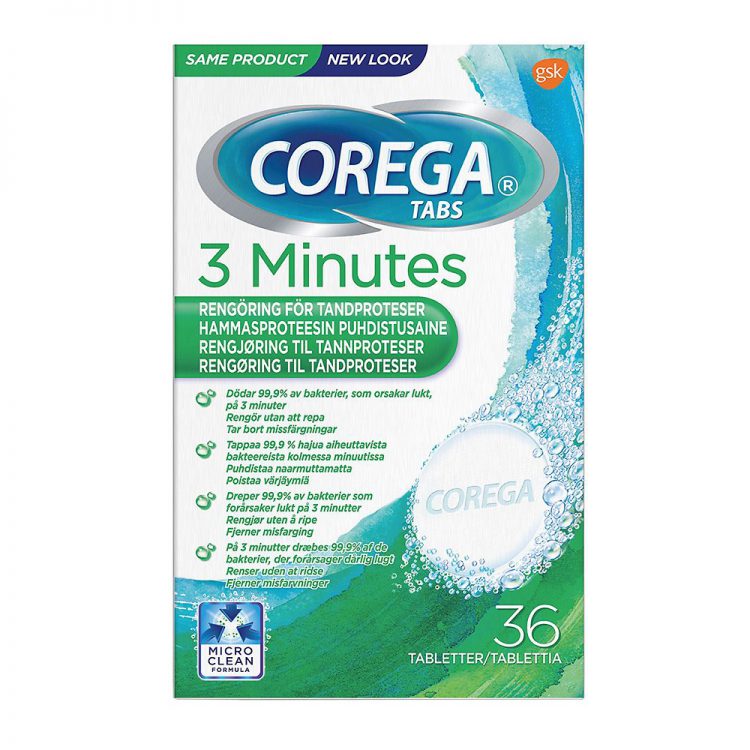 Corega Powder Pulverfixativ festemiddel for tannproteser 40 g - Balder ...
