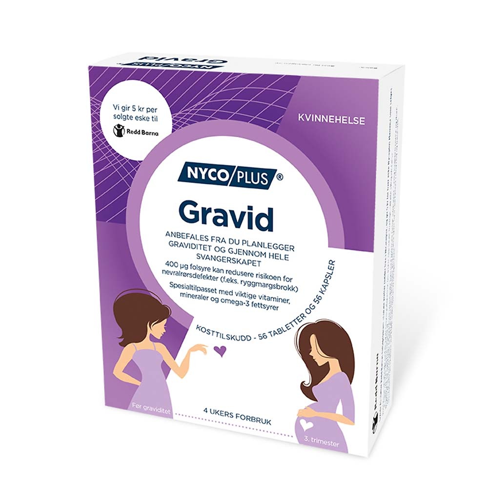 Nycoplus gravid omega3, vitaminer og mineraler Balder Apotek AS